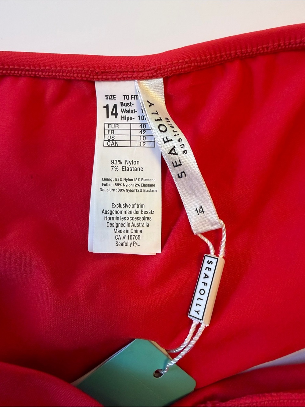 Seafolly Collective Twist Band Mini Hipster Bikini Bottom 10 NWT - Picture 6 of 7